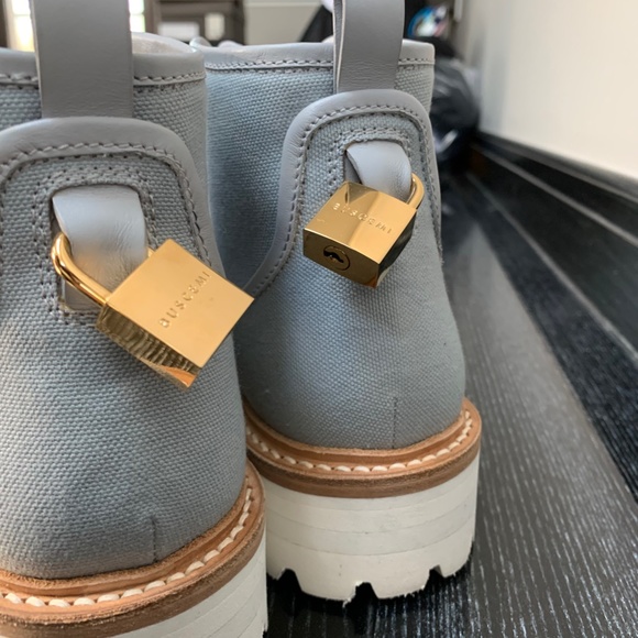 BUSCEMI WOMENS LADIES BOOTS BABY BLUE SIZE 40 US SOFT LEATHER RETAIL $795 - Picture 5 of 11